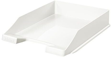 Briefablage klassisch/Basic für Format DIN A4 stapelbar, stabil (weiß, 5er Set)