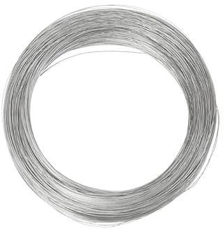 HFGDRH Galvanised Wire Rope, Diameter 0.02mm-3mm 304 Stainles Steel Wire Soft/Hard Steel Wire Length 100meter -1meter Single Strand Round Bright Silk(2.5mm X 5M,Soft Steel Wire)