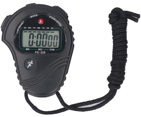 POENVFPO Wassersicher Digitale Stoppuhr, Großer Display -Sporttimer für Laufen, Fußball -Fitnesstraining