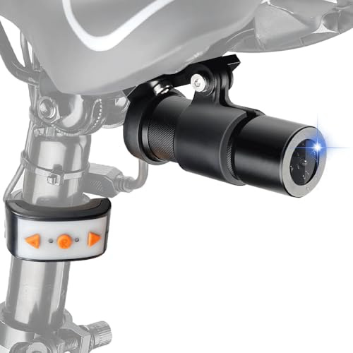 VSYSTO Cykelkamera bakåtvänd kamera, HD 1080P actionkamera med bakljus, 150° vidvinkel, sport, actionkamera, videoinspelning, vattentät, stjärnljus, mörkerseende, loopinspelning, G-sensor, WiFi