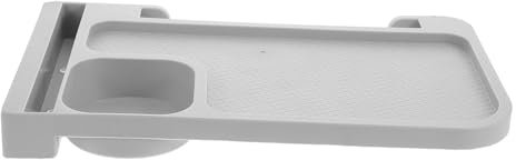 ADOCARN Bandeja Para Reposabrazos Portátil Para Silla Plegable De Exterior, Soporte Para Bebidas, Color Gris, y Resistente, Adecuado Para Camping y Playa