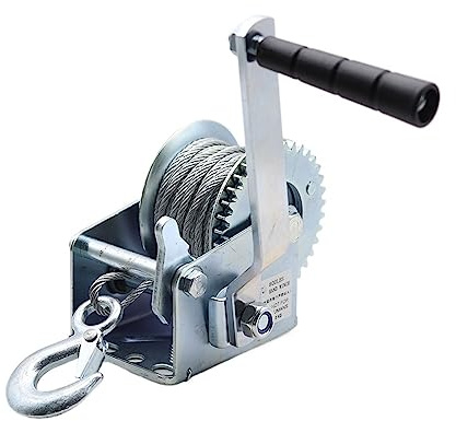 Cabrestante eléctrico portátil de 600 a 3000 libras de cuerda de alambre manual de alta resistencia con especificaciones completas (3000 libras) para construcción de garaje y proyectos de bricolaje