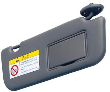 Pizgear Interior Sun Visor for Car, for Toyota Vios Yaris/L 2014-2022, Right Side Car Sun Visor with mirror 74310-00K90 Gray Accessories