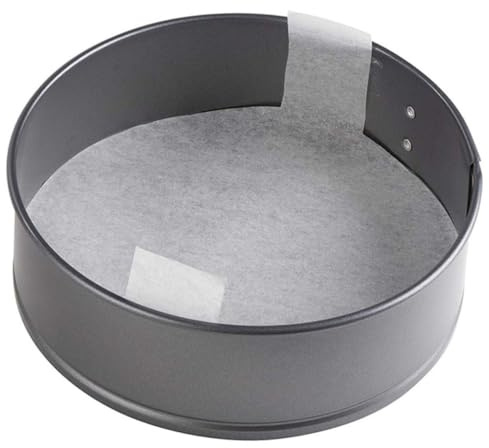 Toyvian 100 pièces Papier Silicone Rond Antiadhésif pour Moule à Gâteau de Pâtisserie Résistantes à Huile Chaleur pour Cuisson Four et Air Fryer