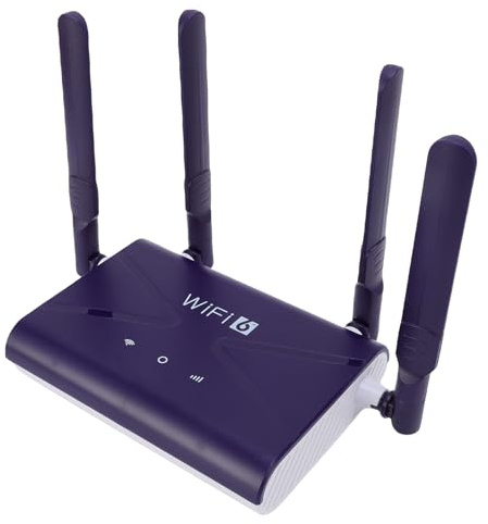 Yinhing Router WiFi6 Router 300Mbps 4G 5G CPE LTE con Slot per Scheda SIM Quattro Antenne Ad Alto Guadagno Maggiore Resistenza Ideale per Telefoni, Laptop e PC per Streaming e Giochi