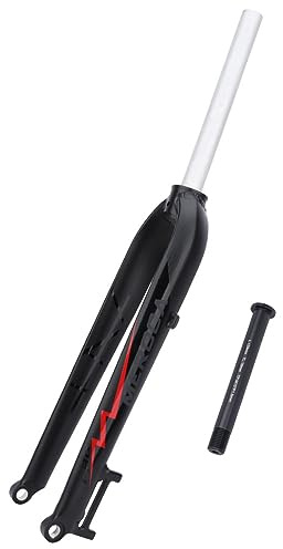 WIQUYBML Forcella Anteriore MTB da 26/27,5/29 Pollici, Perno Passante 15x100mm, Tubo Dritto Senza Filettatura, Ultraleggera, per Bici con Freno a Disco Rigido da 1-1/8, Interamente in Lega