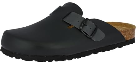 Lico BIOLINE CLOG SOFT Herren Clogs, Schwarz, 44 EU