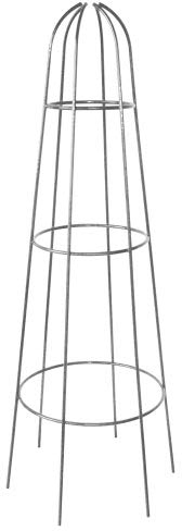 bellissa 1 Stück - Ranksäule und Rankhilfe für Gurkenpflanzen und Gemüse – Rank-Gitter für Pflanzen verzinkt 80cm