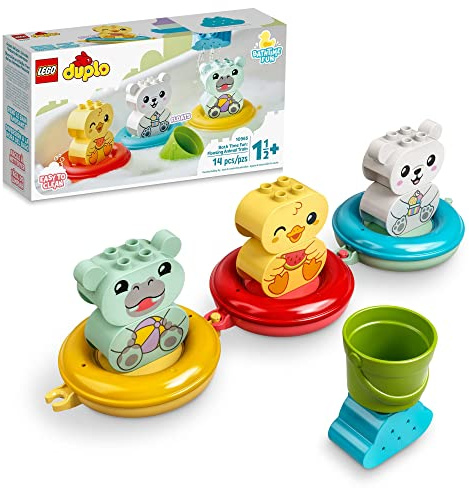 LEGO DUPLO My First Bath Time Fun: Floating Animal Train 10965 Building Toy for Preschool Kids Aged 18 Months and up (14 Pieces)