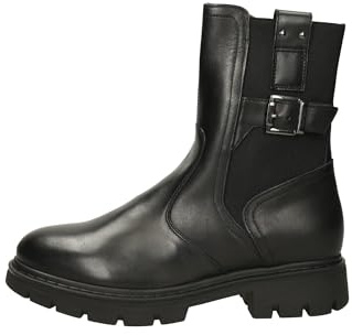 Nero Giardini I514760D Stivaletti Donna in Pelle E Tessuto - Nero 38 EU