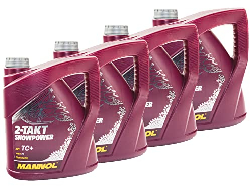 Motoröl Motor Öl MANNOL 2-Takt Snowpower API TC+ 4 X 4 Liter