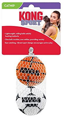 Kong Cat sport balls met catnip assorti