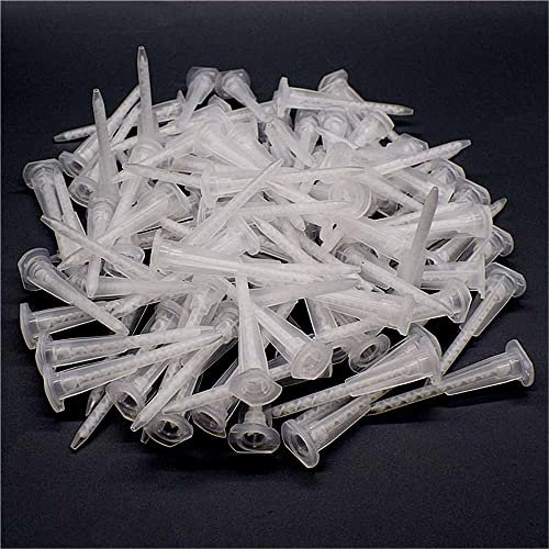 50pcs MA3.0-17S White Epoxy Tubes Static Mixer Nozzle Mixing Tip for 50ml 50ml AB Mixed Hot Glue Gun
