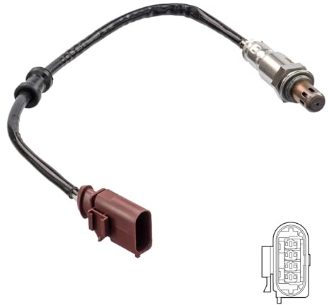 DELPHI ES21245-12B1 Lambdasonde Regelsonde vor Katalysator Oxygen O2 Sensor Beheizt Kompatibel mit VW POLO 9N 03C906262AE