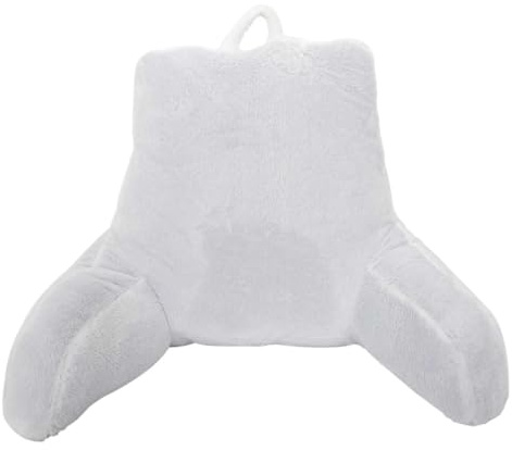 SENSLY Coussin de Lecture Lombaire avec Appui-Tête et Accoudoirs Gris