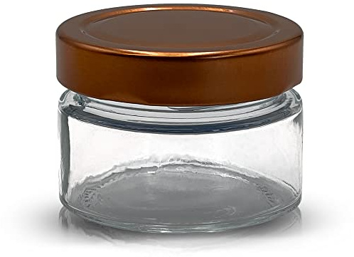 Apoidea – Honiggläser 160g mit DEEP Twistoff Deckel in Kupfer 192 Stück/Honiggläser 160g mit Deckel/Honigglas und Einweckglas Deepglas/Hochwertige Honig Gläser für Ihren eigenen Honig