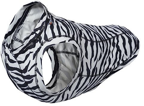 Rukka Pets Zebra Shirt Sweatshirt für Hunde Schwarz und Weiß L