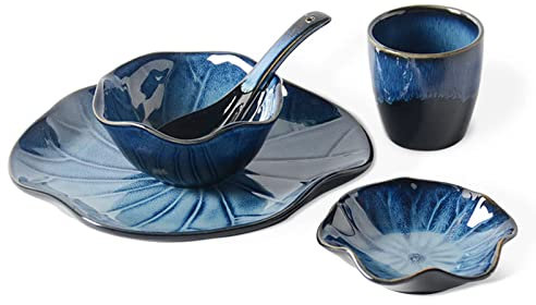 LUCEAE Combinación de Porcelana Setsportelain Cena Set, Servicio para el 4/6/8, Vajilla de Vajilla de Vajilla de Vajilla, Plato de Cena Se