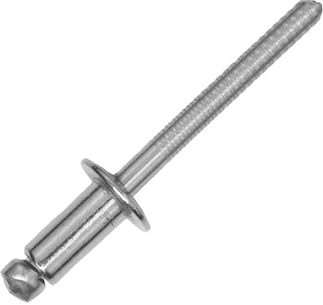 50 Stück Blindnieten 6,4 x 30 mm Flachkopf V2A | DIN 7337 | Popnieten | Zugdornnieten | Techtanium