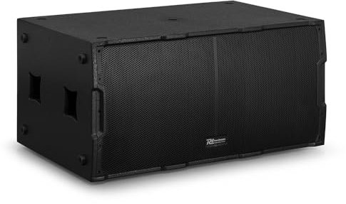 Power Dynamics PDY2218S - Altavoz Subwoofer Pasivo. Potente Doble Subwoofer de 2000W. 1000W RMS. 2X Woofer de 18 Profesional. Graves potentes, Robusto. Tophat. DJs, Discomovil, Eventos, Clubs, Bolos
