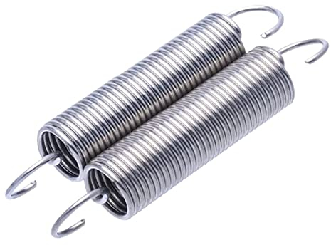 Erweiterte Feder, 1 Stück Drahtdurchmesser 2 mm Edelstahl-Zugfedern mit S-Haken, Außendurchmesser 14 mm zylindrische spiralförmige Rückzugsfedern, Länge 110–200 mm optional, 2,0 x 14 x 150 mm ( Color