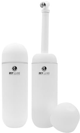 ZEY LUXE Portable Bidet for Travel – 380ml (12.8oz) Peri Bottle for Postpartum Care – Handheld Personal Hygiene Sprayer for Women & Men – Leak-Proof, Perineal & Hemorrhoid Cleansing, White