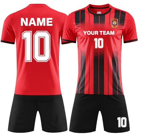 ORYG Personalisierte Fußballtrikots Männer Kinder Mit Namen Nummer Team Shorts Fussball Trikot Erwachsene Set