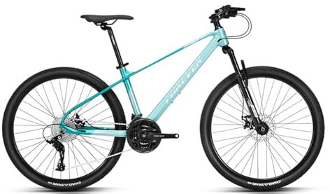 26 Zoll Mountainbike, 27-Gang Fahrrad MTB, Magnesiumlegierung MTB Dirt Bike für Städte, Arbeitswegen, Reisen in Bergen,aBlue-24
