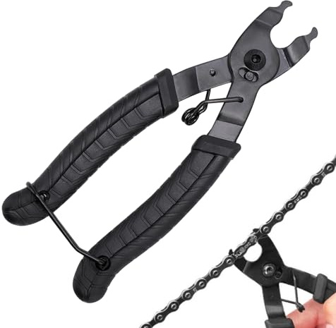Convenient Bike Chain Plier 2 in 1 Bike Chain Link Removal Tool Compatible with 6 7 8 9 10 11 Speed Derailleur Chains Easily Repair Chains Remove Broken Links for Road Bikes Mountain Bikes