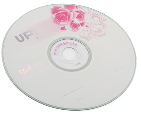 Joyzan CD R Dischi Vergini, 730 Mb 52X Audio Digitale Musica Logo con Logo Disco Multimediale Non Riscrivibile Ad Alta velocità Registrabile per Foto File Video Memorizza Fino a