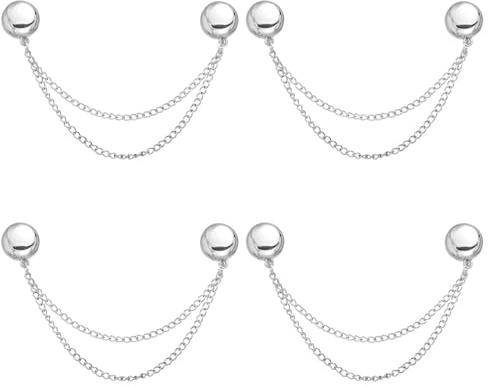 4pcs Magnetic Clothing Clips, Multi-Function Magnetic Button Clips Pinless Magnet Clothing Pins Clothing Accessories for Sleeves Skirts Dresses