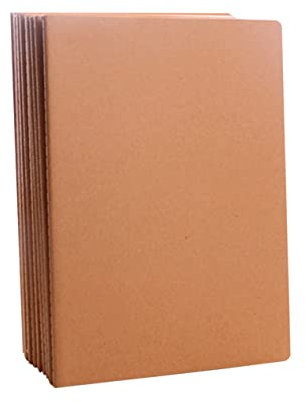HAPINARY 12stücke Teiliger Kraftpapier-notizblock Blanko Reisetagebuch Notizbuch Tagebuch Schreibbuch Mit Textseiten Horizontale Absätze