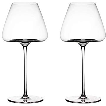 Elegante juego de 6 copas de vino tinto grandes de cristal transparente para ocasiones especiales y bar en casa, ideal para fiestas, picnics y entretenimiento