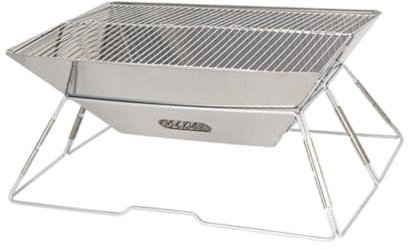 Dualoai Klappbarer Campinggrill, mit Tragetasche, Tragbarer Faltbarer Lagerfeuergrill, Lagerfeuergrill für Den Außenbereich