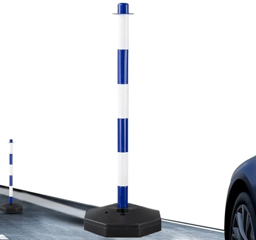 Verkehrswarnpfahl – Leitpfosten-Warnkegel, Verkehrsleitkegel | Bewegliches Sicherheitswarnschild für Kreuzungen, reflektierend, Sicherheitssäule für Straßen und Baustellen