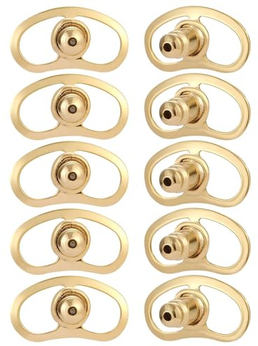 Ohrringverschluss, 10 Stück Anti-Fall Ohrring Heber, Sicherheits Schmetterlingsverschlüsse für Schwere Ohrstecker und Schlaffe Ohrläppchen