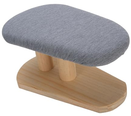Sleeve Ironing Board, Wooden Ironing Board Mini Iron Padded Sleeve Pillow Board Stool with Base Portable Steamer Board Tabletop Ironing Stool for Tailor, Household, Laundry Rooms