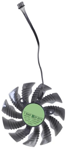UncleS Ventola di raffreddamento della scheda grafica T129215SU da 87 mm per 980Ti 390X 390 1060 1080 1070 1070Ti 480 580 Scheda Grafica GPU Ventola di Raffreddamento