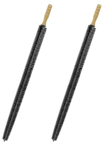 Uoimky Heizkörperbürste, 2 Stück Heizkörper Reinigungsbürste 75cm Flexible Heizungsbürste Lang Heizungsbürste Bürste Rippenheizkörper Flachheizkörper für Heizung Heizungkörper