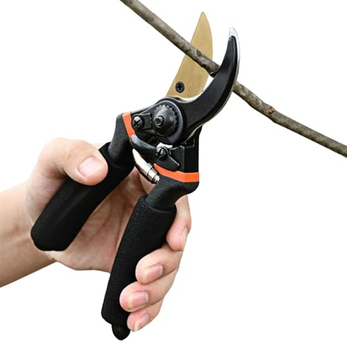 Hitburu Tijeras De Poda Manuales Para Jardinería, Tijeras De Jardín Cortasetos Podaderas Manuales, Accesorios De Jardinería Cortadoras Para Corte Bypass De Ramas Arbustos Árboles Flores