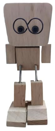 yybng Uomo Di Legno,Uomo Oscillante Per Auto | Piccola Figura Accessorio Cruscotto Per Camera Libreria Decor Auto Studenti Adulti