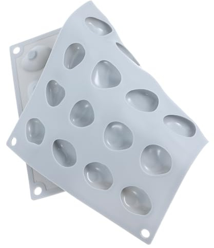 BEBEMOKO Moule Silicone Forme Galet pour Pâtisserie et Bonbons Moule à Chocolat DIY et Sécurisé Silicone Alimentaire pour Cookies Gâteaux et Décorations Créatives