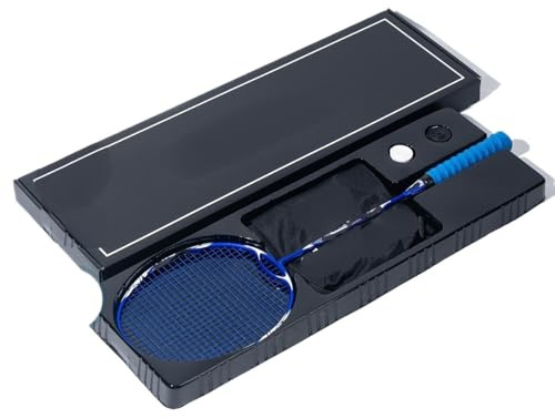 ZQINGQING Badminton Set Raqueta de bádminton Fibra Carbono (hasta 14 kg) Ultraligera y Ataque, Titanio(1PCS Blue Boxed)