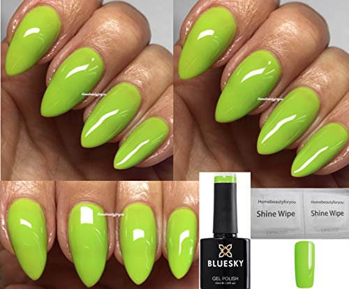 Bluesky Nail Gel Polish GREEN LIME GREEN SS1902 AVIV Spring Summer UV LED Soak Off 10ml