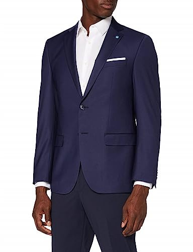 Pierre Cardin Sakko für Herren, Modell Grant-3 Futureflex - Regular Fit - Schurwolle mit Stretch-Anteil - Elegantes Business Jackett für den Alltag, Baukasten System - Blau