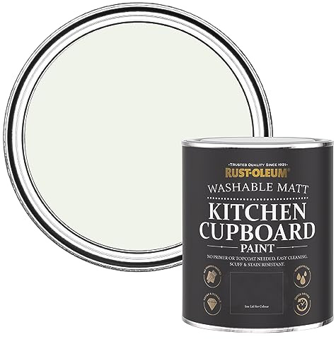 Rust-Oleum Off White Kitchen Cupboard Paint in Matt Finish - Steamed Milk 750ml