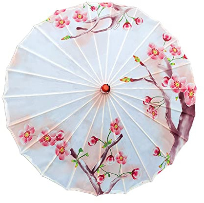 LOVIVER Lovver Klassischer Schirm aus Seide, chinesischer Stil, Tanzender Schirm, Deckendekoration 84cm 9