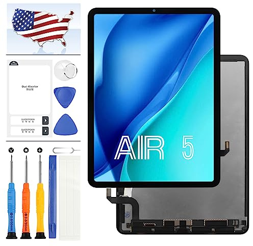 per iPad Air 5 Sostituzione dello schermo LCD per iPad Air 5 5a generazione 2022 Display 11.9 pollici A2589 A2591 A2588 Originale LCD Vetro Touch Screen Digitizer Assembly Kit di Riparazione Nero