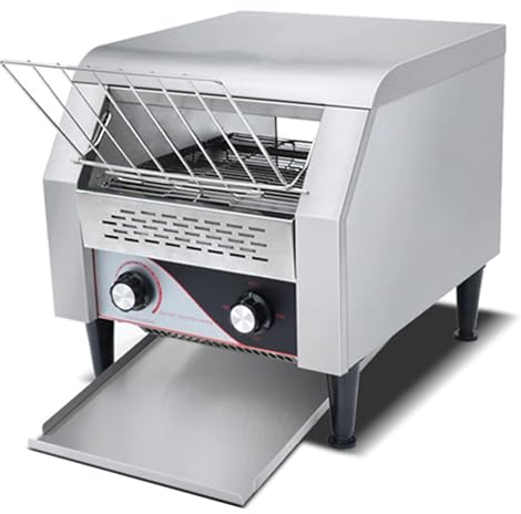Tostadora Transportadora Comercial, Tostadoras Industriales De Acero Inoxidable De 2200 W, Con Tubos De Calentamiento Dobles, 300 Piezas Por Hora Para Tostar Bagels De Pan, Para Restaurante En Casa