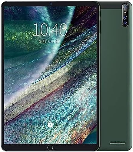 Tablet da 10 pollici, 8 GB di RAM, 128 GB di ROM, Android 10.0, display IPS HD, processore Octa-core, GPS, FM, tipo C, WiFi 2.4 e 5G, doppi altoparlanti-tablet Android,Verde